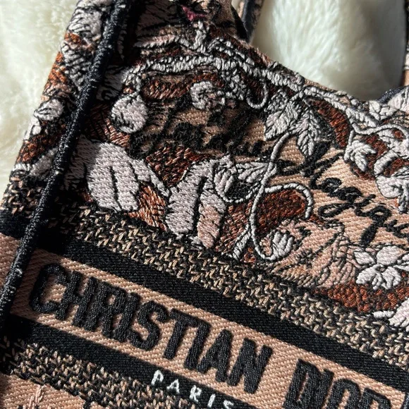 Mini Dior Book Tote in Pink - Picture 9 of 16